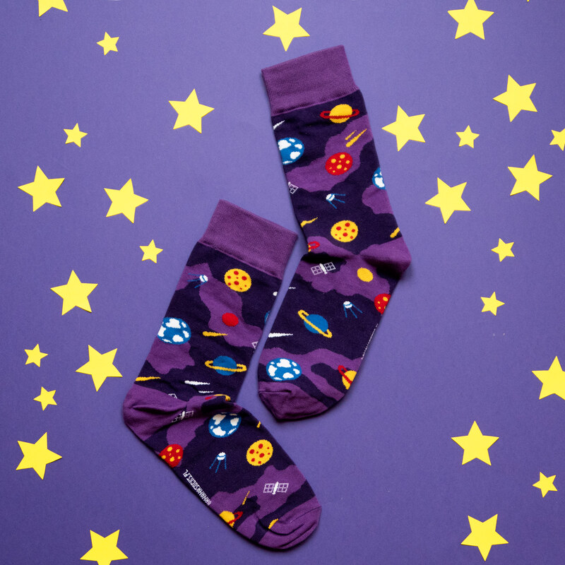 Banana Socks Unisex's Socks Classic Planets