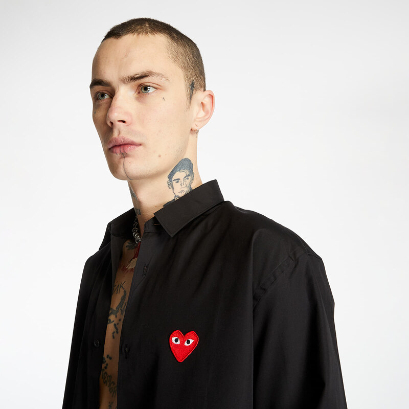 Pánská košile Comme des Garçons Play Shirt Black