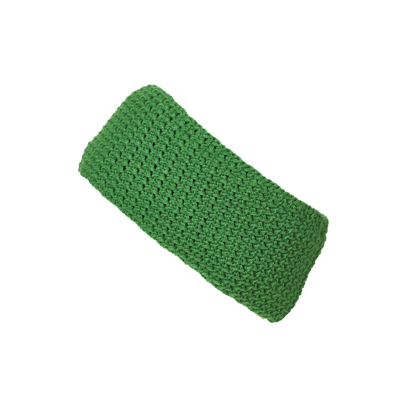 James & Nicholson Zimní čelenka JN Fine Crocheted Headband zelená 109623300