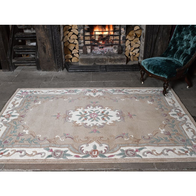 Flair Rugs koberce Ručně všívaný kusový koberec Lotus premium Fawn - 120x180 cm