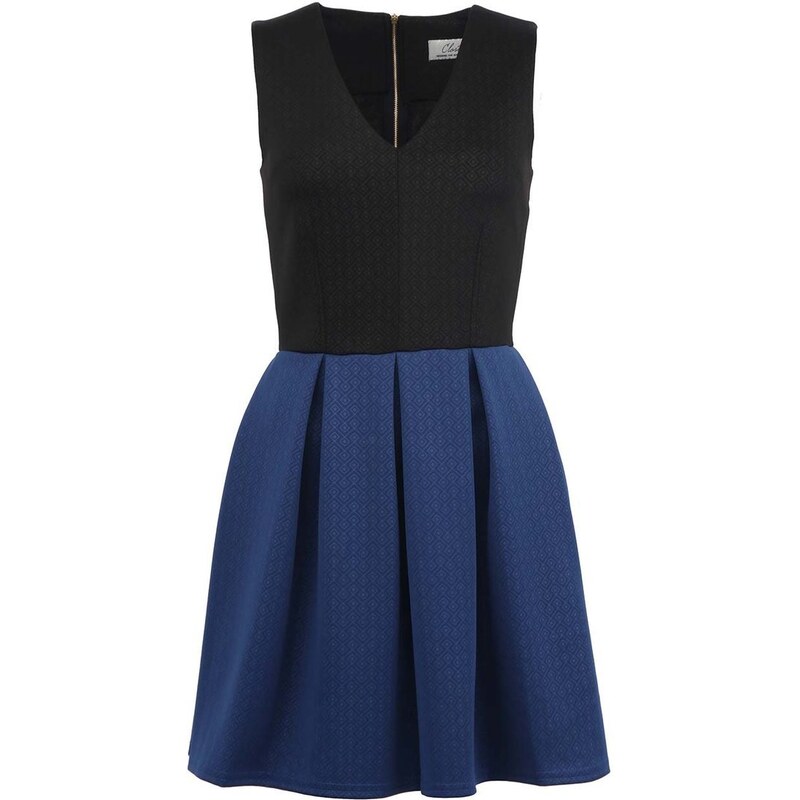 Černo-modré jednoduché šaty Closet