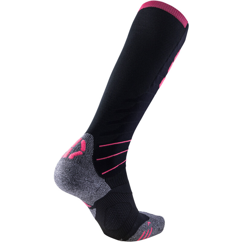 UYN WOMAN SKI EVO RACE SOCKS BLACK/PINK PARADISE