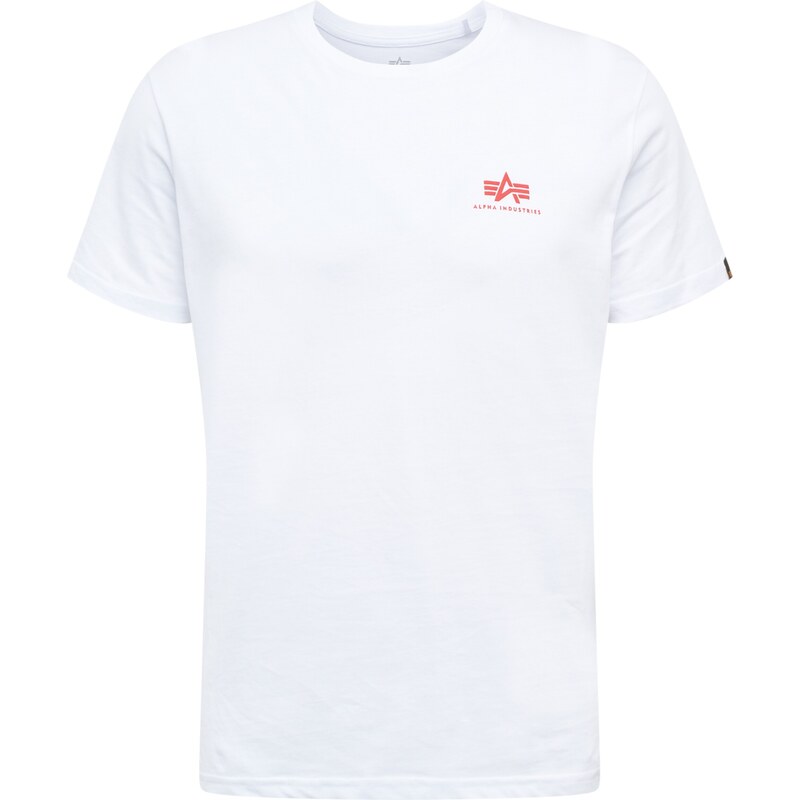ALPHA INDUSTRIES Tričko červená / černá / bílá