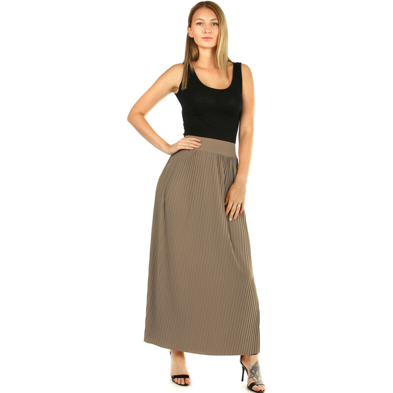 Glara Maxi sukně dámská plisovaná 55395052