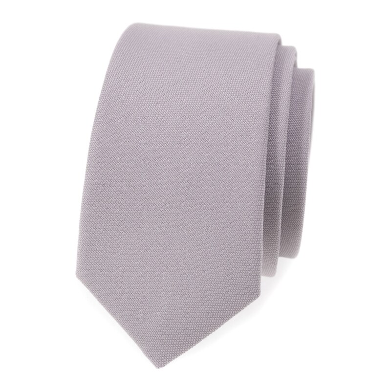 Šedá slim kravata Avantgard 571-9849