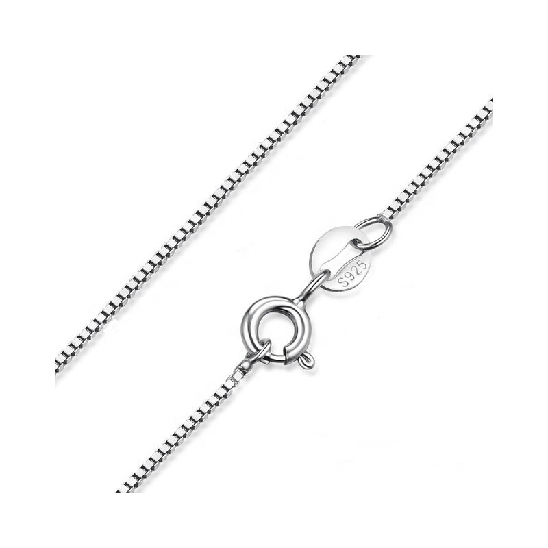 Olivie Stříbrný 40cm BOX řetízek rhodiovaný 4617 55409715