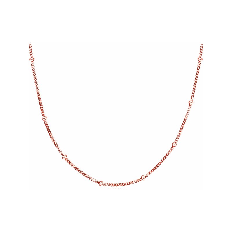 OLIVIE CHOKER ROSE kuličkový stříbrný řetízek 4599