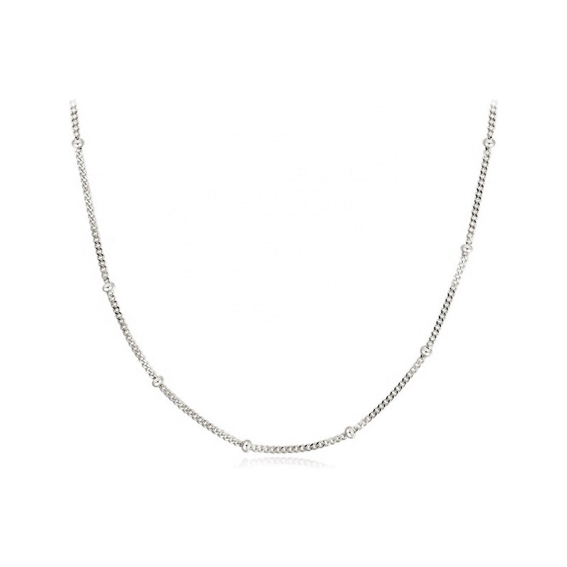 Olivie CHOKER kuličkový stříbrný řetízek 4600 55408529