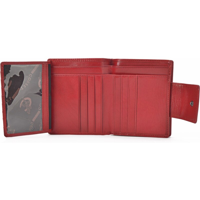 Dámská kožená peněženka Cosset červená 4404 Komodo CV