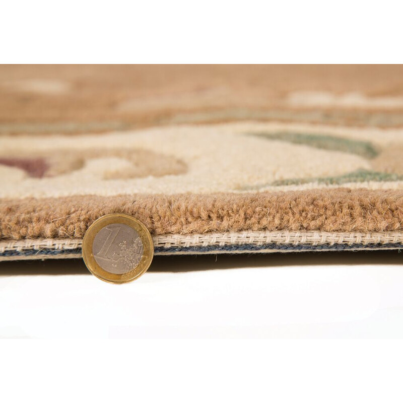 Flair Rugs koberce Ručně všívaný kusový koberec Lotus premium Fawn kruh - 120x120 (průměr) kruh cm