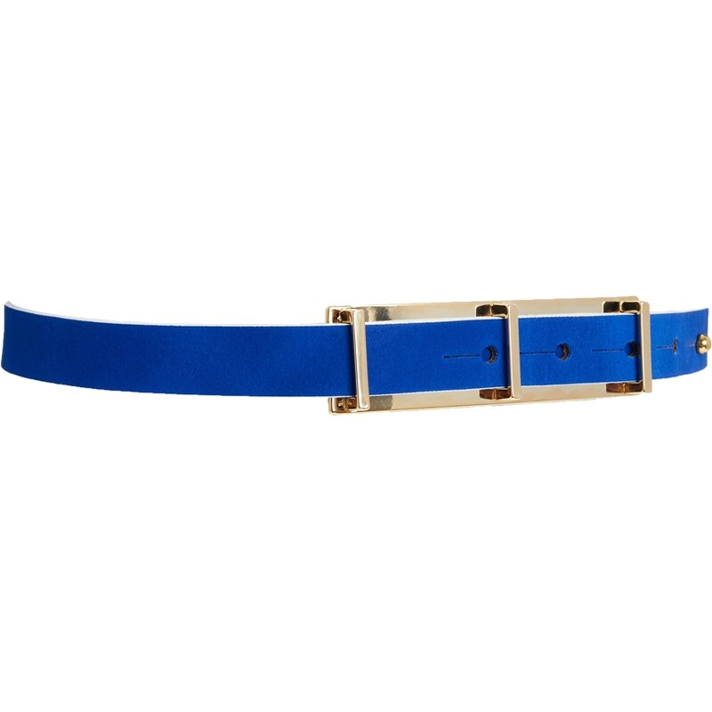 ASOS Leather Waist Belt with Plate Detail