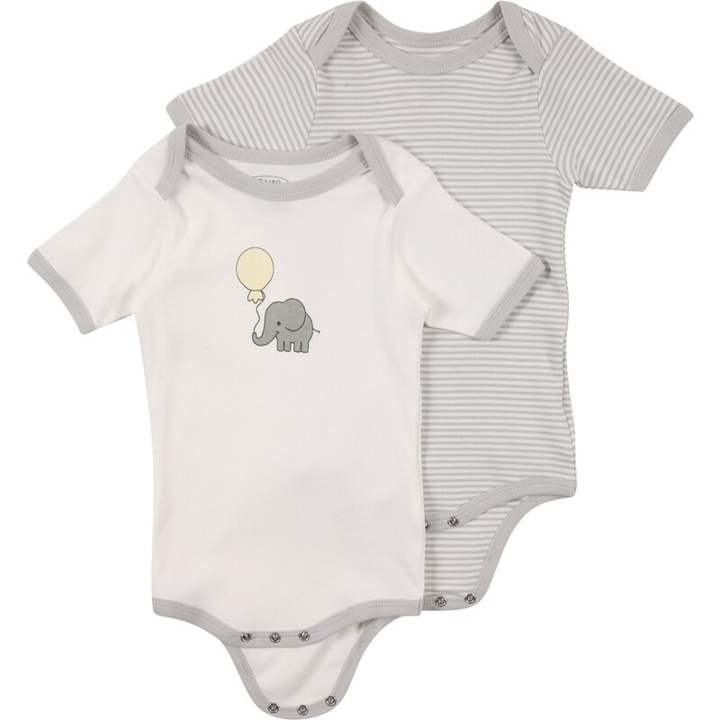PLAYSHOES Dupačky/body starobéžová / šedá / šedý melír / bílá