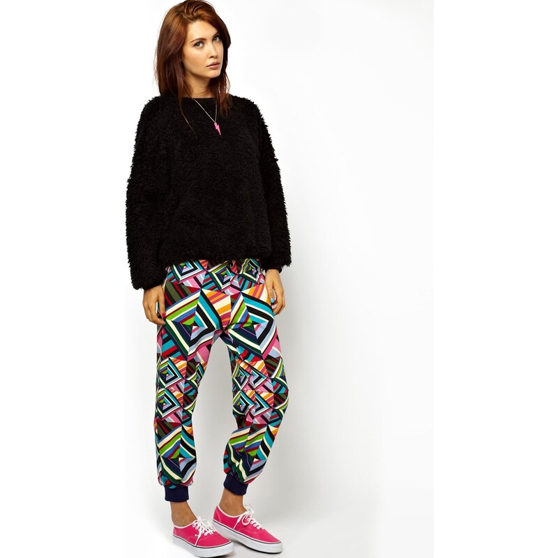 House of Holland Sweatpants in Patchwork Print