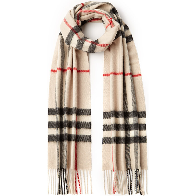 Burberry Shoes & Accessories Cashmere Giant Icon Check Scarf