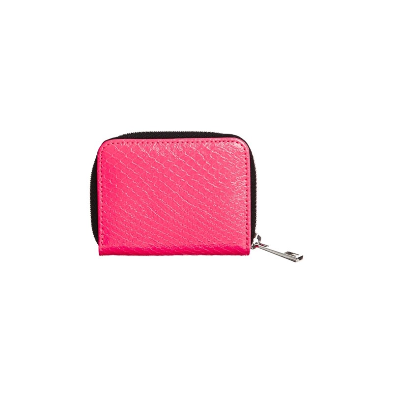 ASOS Zip Around Purse In Neon Snake