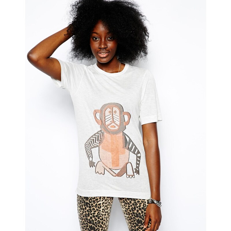 Ostwald Helgason T-Shirt with Monkey Print