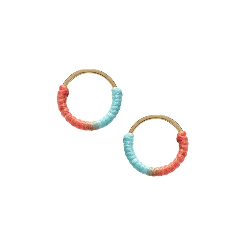 Asos Limited Edition Mini Cord Circle Earrings
