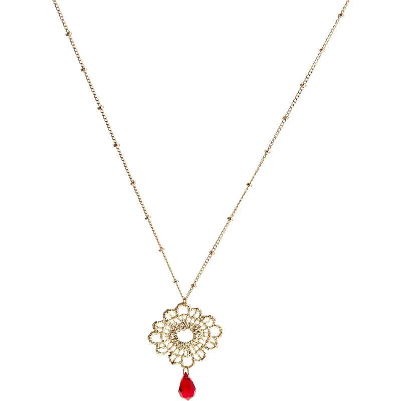 Asos Limited Edition Filigree Bead Long Pendant Necklace