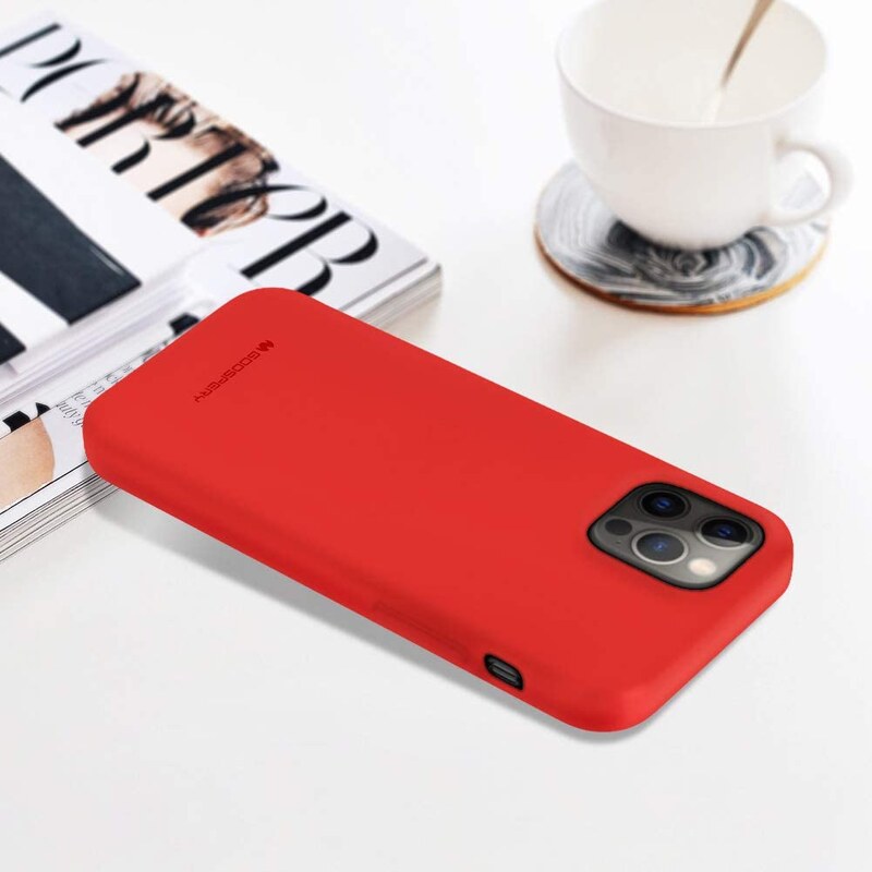 Ochranný kryt pro iPhone 12 Pro MAX - Mercury, Soft Feeling Red