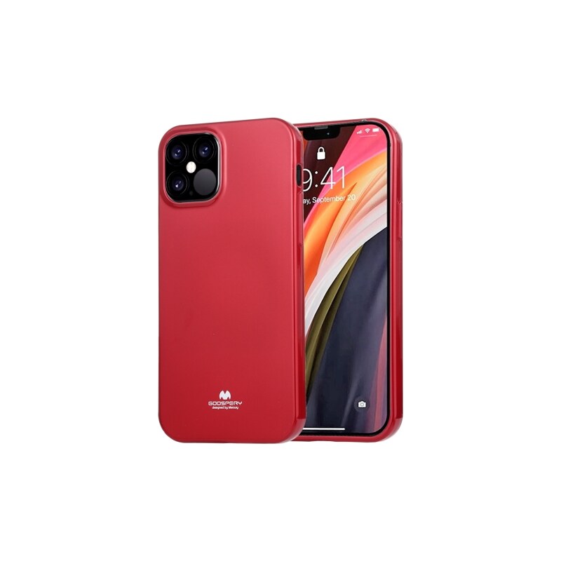Ochranný kryt pro iPhone 12 Pro MAX - Mercury, Jelly Red