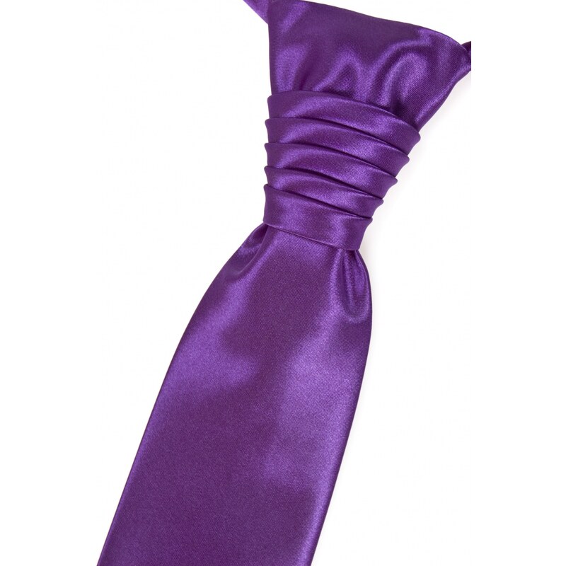 Fialová svatební kravata hladká Avantgard 577-9017