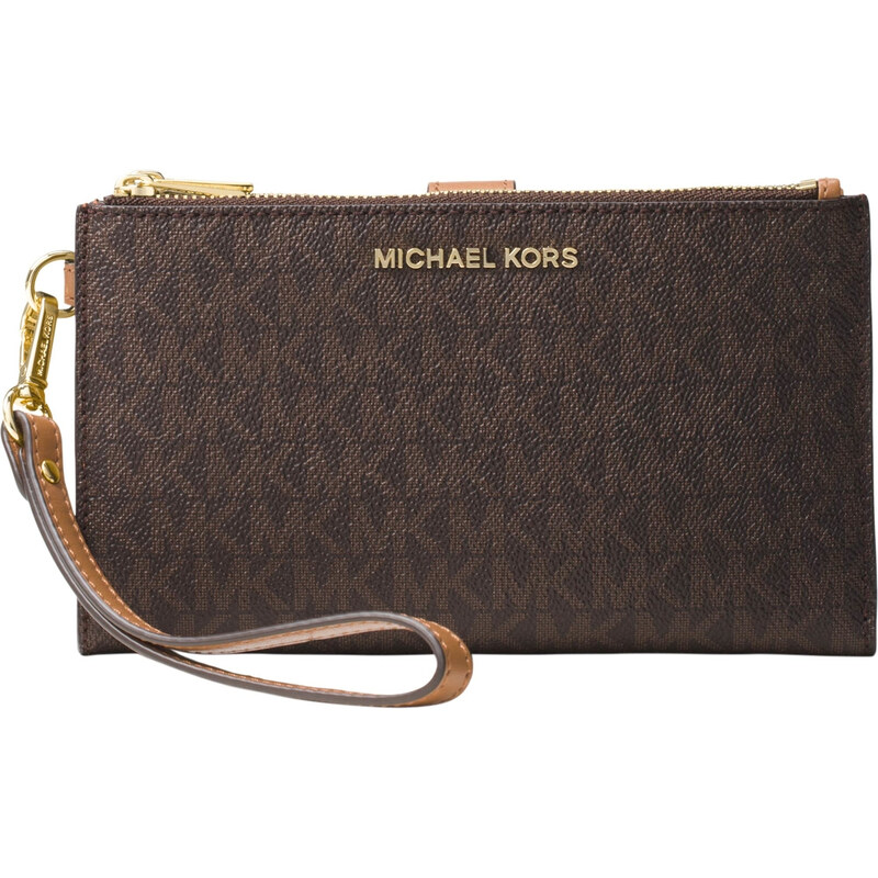 Michael Kors Jet Set Travel Double Zip Brown