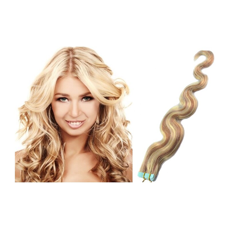 Clipinhair Vlasy pro metodu Pu Extension / TapeX / Tape Hair / Tape IN 48529384