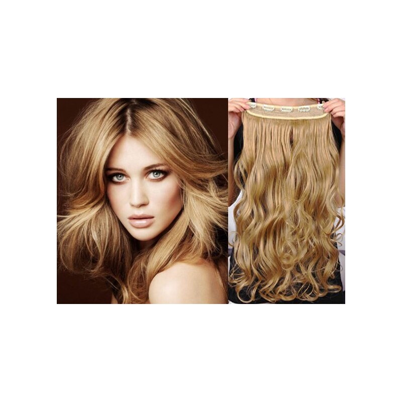 Clipinhair Clip in pás japonský kanekalon 63cm vlnitý – přírodní / 48529491