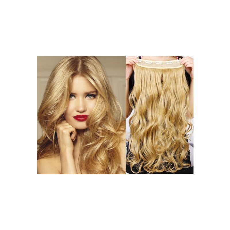 Clipinhair Clip in pás japonský kanekalon 63cm vlnitý – přírodní