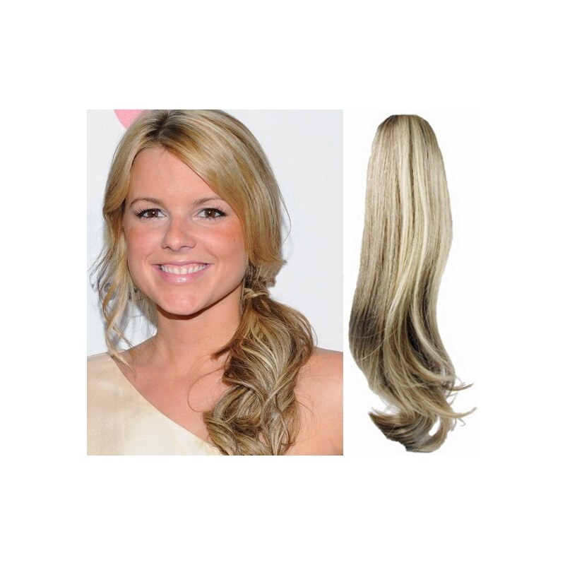 Clipinhair CLIP IN CULÍK VLNITÝ 100% LIDSKÉ REMY VLASY 60CM -