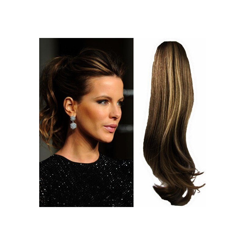 Clipinhair CLIP IN CULÍK VLNITÝ 100% LIDSKÉ REMY VLASY 60CM -