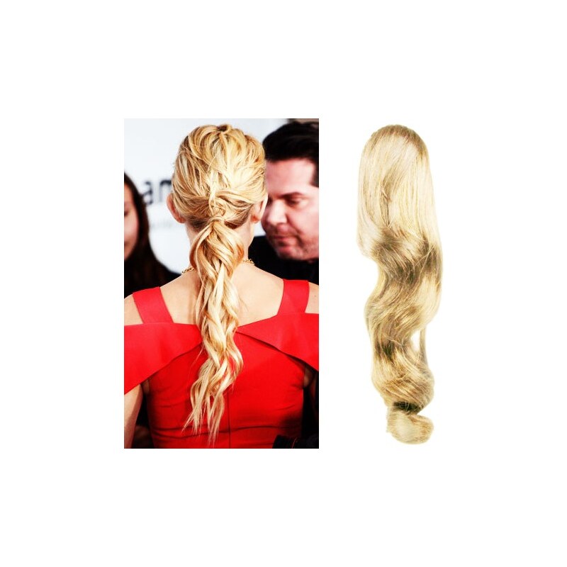 Clipinhair CLIP IN CULÍK VLNITÝ 100% LIDSKÉ REMY VLASY 60CM -