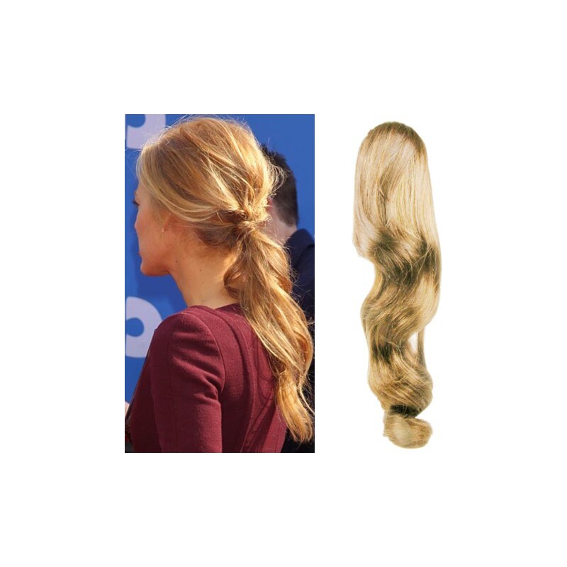 Clipinhair CLIP IN CULÍK VLNITÝ 100% LIDSKÉ REMY VLASY 60CM -