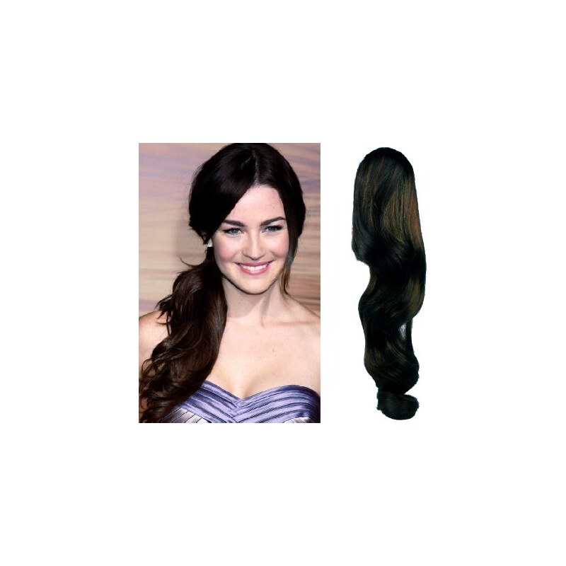Clipinhair CLIP IN CULÍK VLNITÝ 100% LIDSKÉ REMY VLASY 50CM -