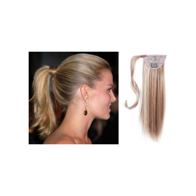 Clipinhair CLIP IN CULÍK 100% LIDSKÉ REMY VLASY 60CM - PLATINA
