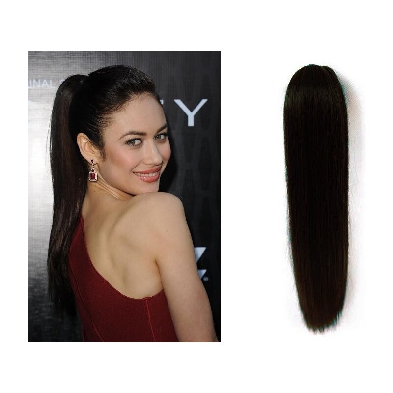 Clipinhair Clip in culík se skřipcem rovný 60 cm - černý