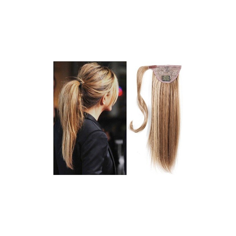 Clipinhair CLIP IN CULÍK 100% LIDSKÉ REMY VLASY 60CM - SVĚTLÝ