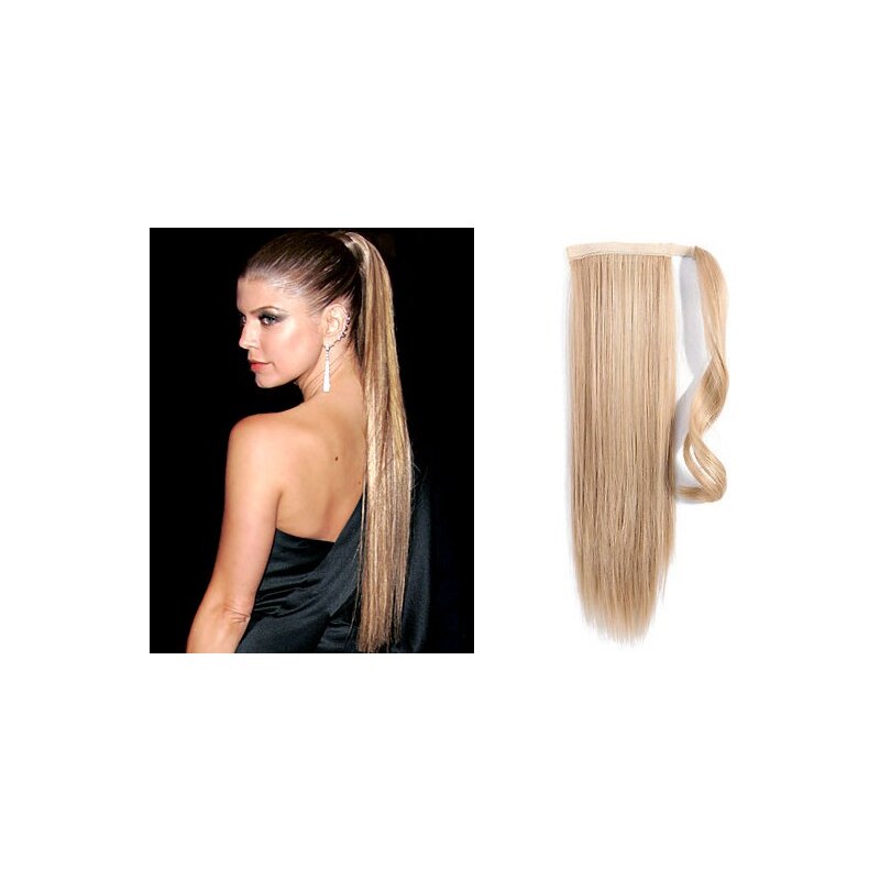 Clipinhair CLIP IN CULÍK 100% LIDSKÉ REMY VLASY 50CM - PŘÍRODNÍ
