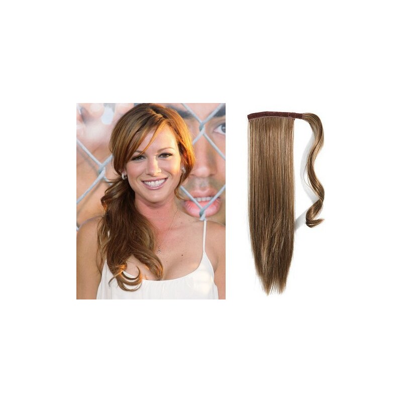 Clipinhair CLIP IN CULÍK 100% LIDSKÉ REMY VLASY 50CM - SVĚTLE