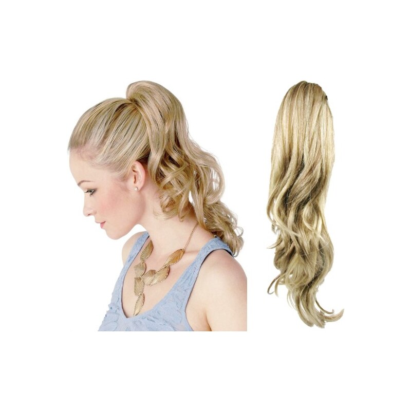 Clipinhair Clip in culík se skřipcem vlnitý 60 cm - platina