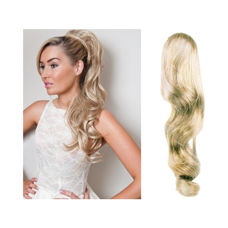 Clipinhair Clip in culík se skřipcem vlnitý 60 cm - platina