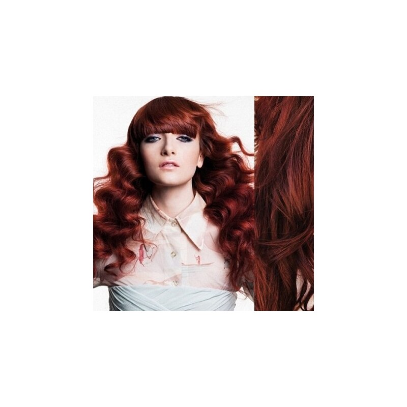 Clipinhair Clip in vlnité vlasy pravé lidské REMY 53cm - měděná