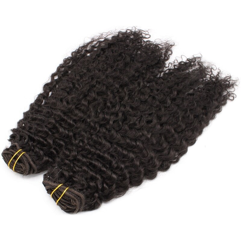 Clipinhair Kudrnatý clip in maxi set 53cm pravé lidské vlasy –