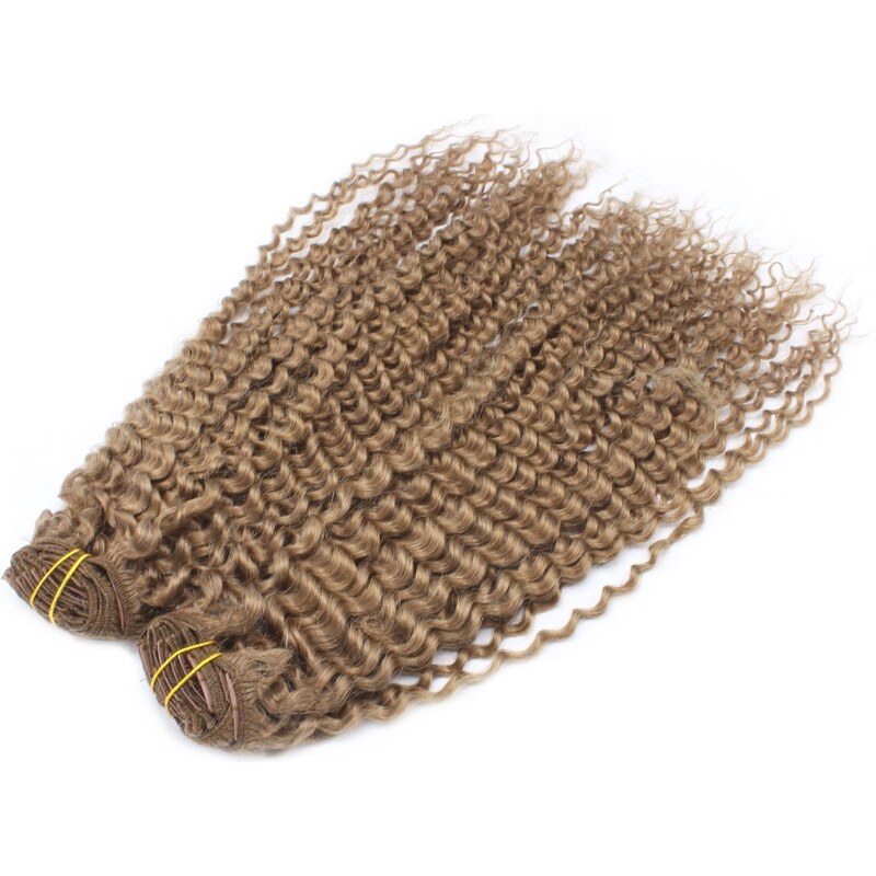 Clipinhair Kudrnatý clip in maxi set 53cm pravé lidské vlasy –