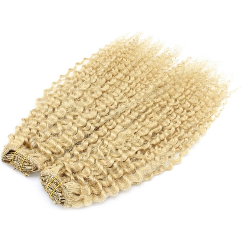 Clipinhair Kudrnatý clip in maxi set 53cm pravé lidské vlasy –