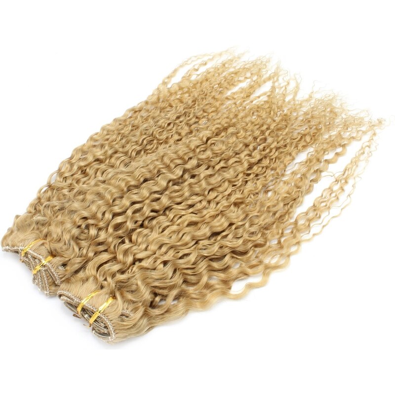 Clipinhair Kudrnatý clip in maxi set 53cm pravé lidské vlasy –
