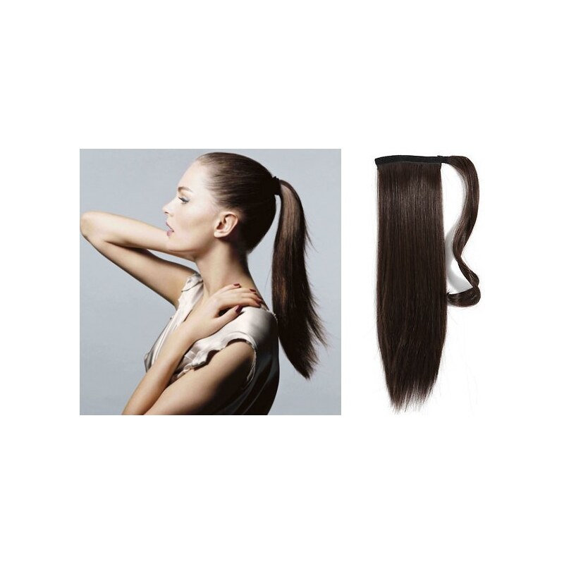Clipinhair Clip in příčesek culík / cop 100% japonský kanekalon 60cm - 48529776