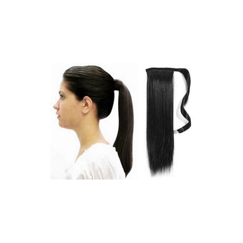 Clipinhair Clip in příčesek culík / cop 100% japonský kanekalon 60cm - 48529777