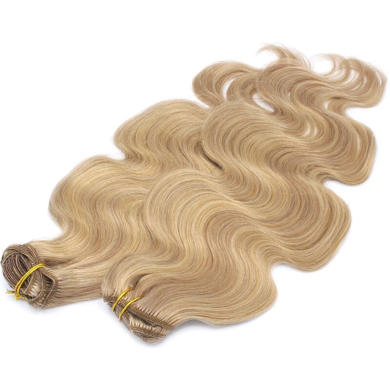 Clipinhair Vlnitý clip in maxi set 53cm pravé lidské vlasy –