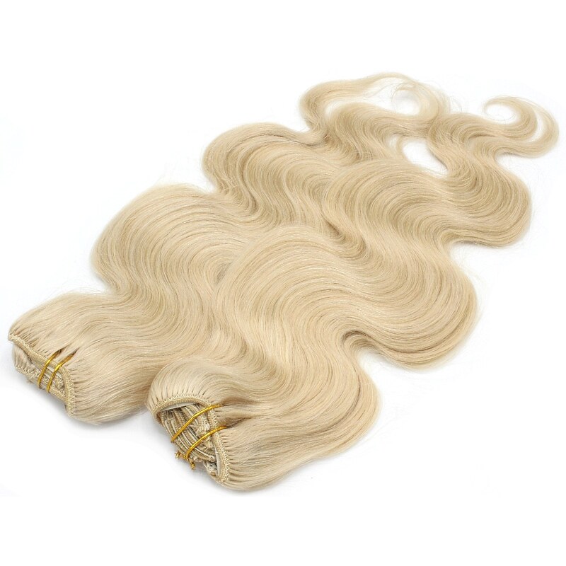 Clipinhair Vlnitý clip in maxi set 53cm pravé lidské vlasy –